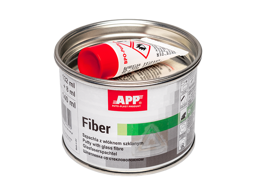 APP Fiber Szpachla z włóknem szklanym | z utwardzaczem | 140 ml