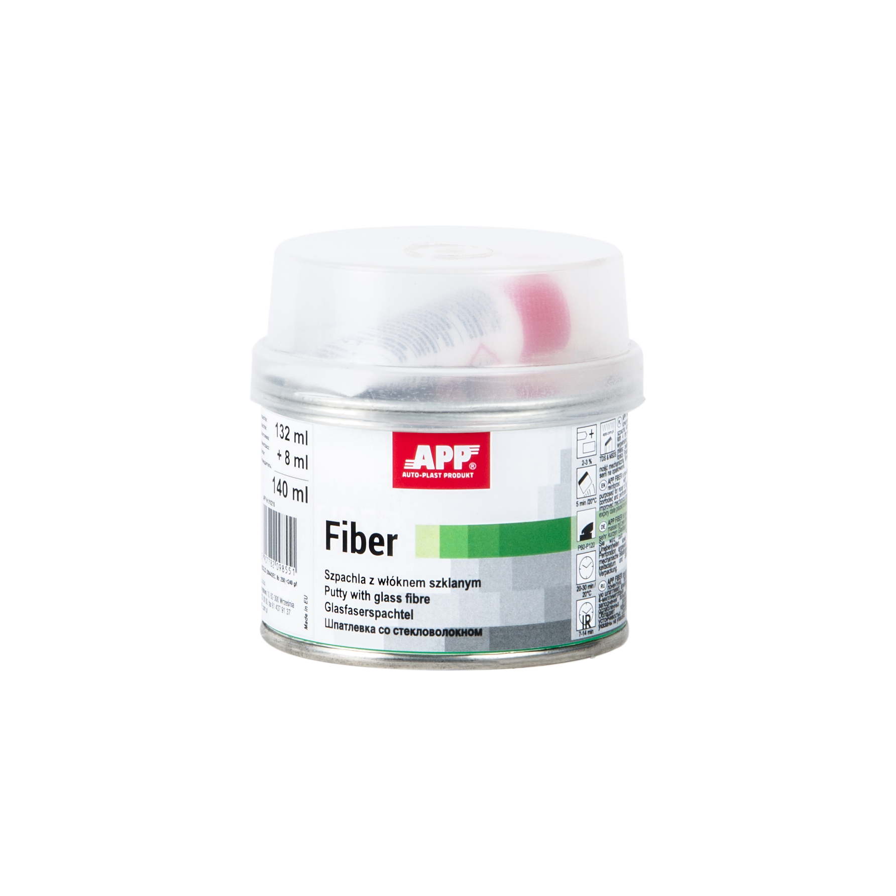 APP Fiber Szpachla z włóknem szklanym|z utwardzaczem | 140 ml