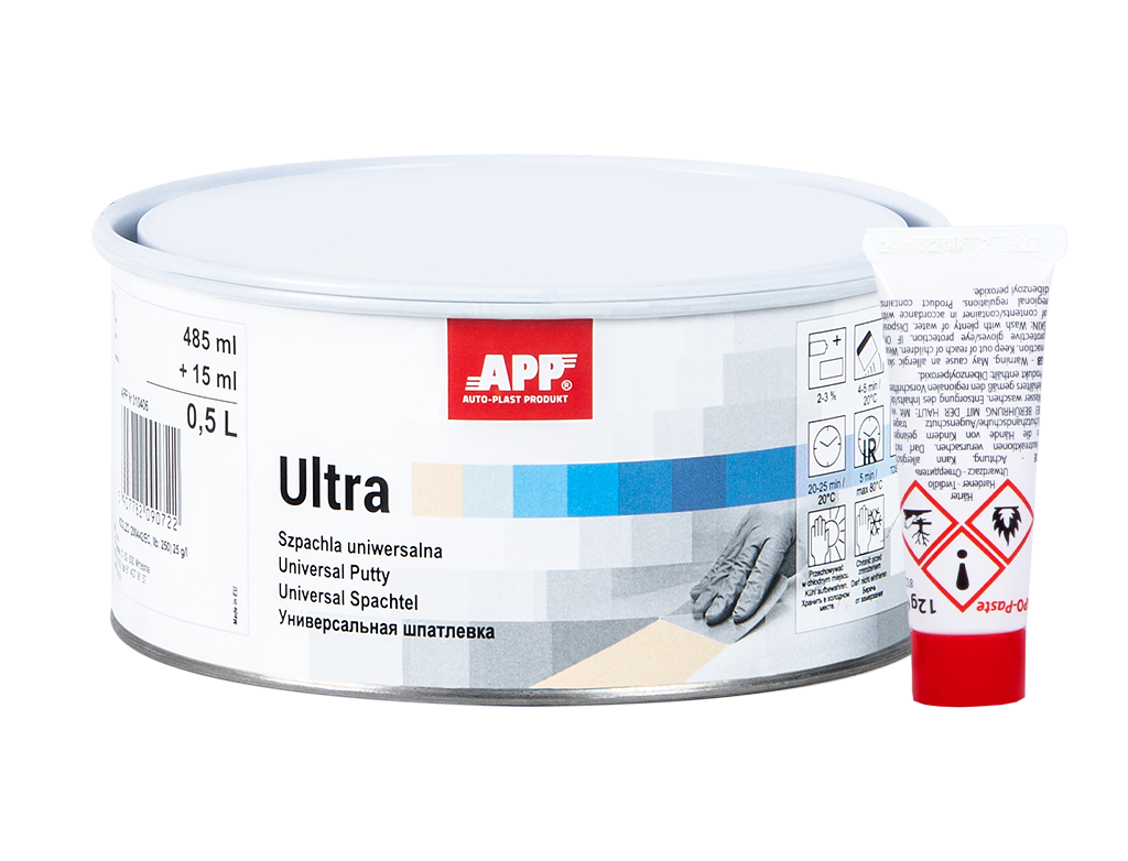 Szpachla uniwersalna APP Ultra | 0,5 L | z utwardzaczem