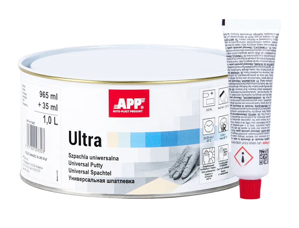 Szpachla uniwersalna APP Ultra | 1,0 L | z utwardzaczem
