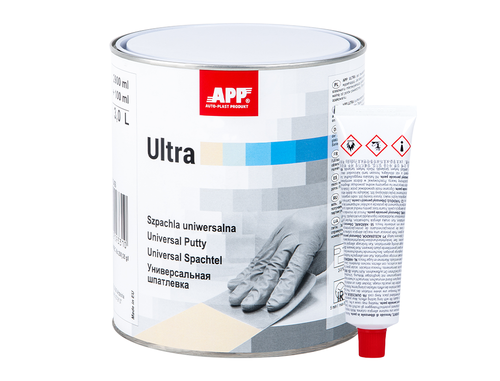 Szpachla uniwersalna APP Ultra | 3,0 L | z utwardzaczem
