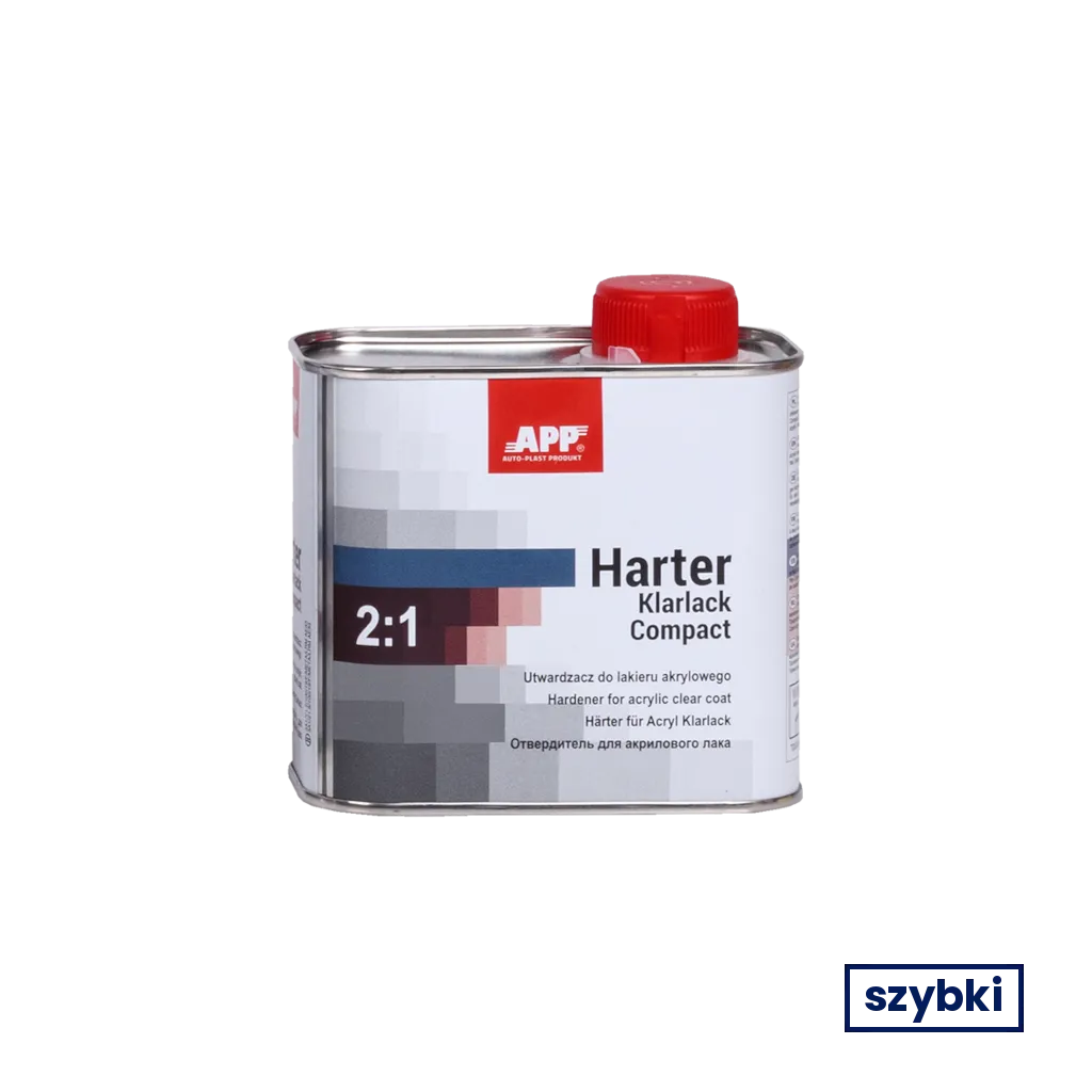 APP Harter Klarlack Compact - Utwardzacz do lakieru akrylowego|szybki | 0,5L