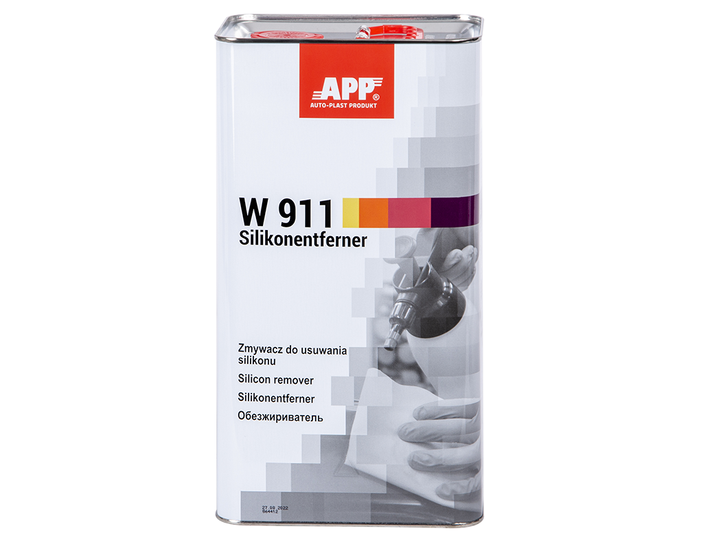 APP W911 Zmywacz do usuwania silikonu | Wolny | 5,0 L