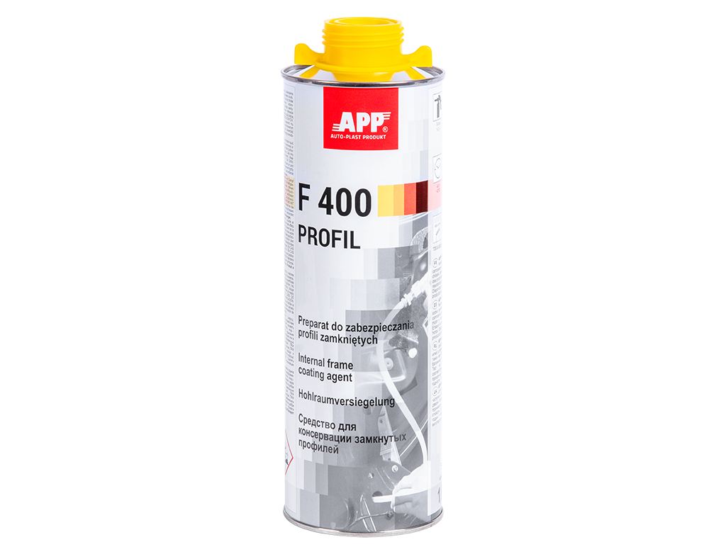 APP F400 Profil Preparat do zabezpieczania profili zamkniętych | 1,0 L  |  Kolor bursztynowy