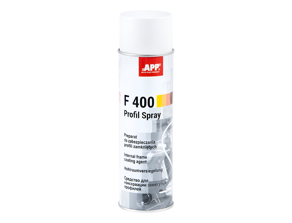 APP F400 Spray Profil Preparat do zabezpieczania profili zamkniętych. | Kolor transparentny |Spray